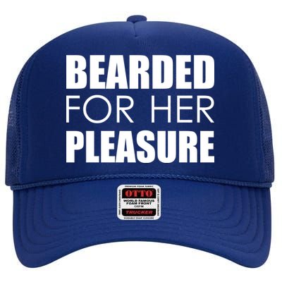 Bearded For Her Pleasure Beard High Crown Mesh Back Trucker Hat