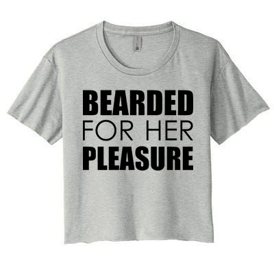 Bearded For Her Pleasure Beard Women's Crop Top Tee