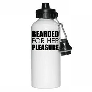 Bearded For Her Pleasure Beard Aluminum Water Bottle