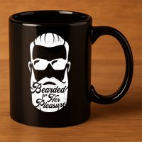 Bearded For Her Pleasure Funny 11oz C Handle Ceramic Mug