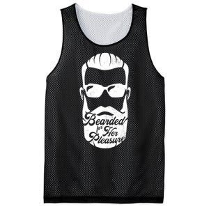 Bearded For Her Pleasure Funny Mesh Reversible Basketball Jersey Tank