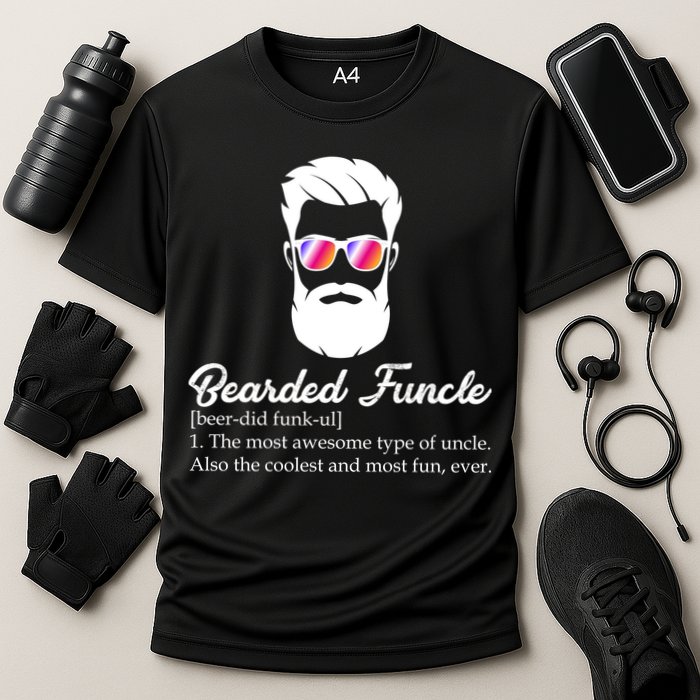 Bearded Funcle Definition Cooling Performance Crew T-Shirt