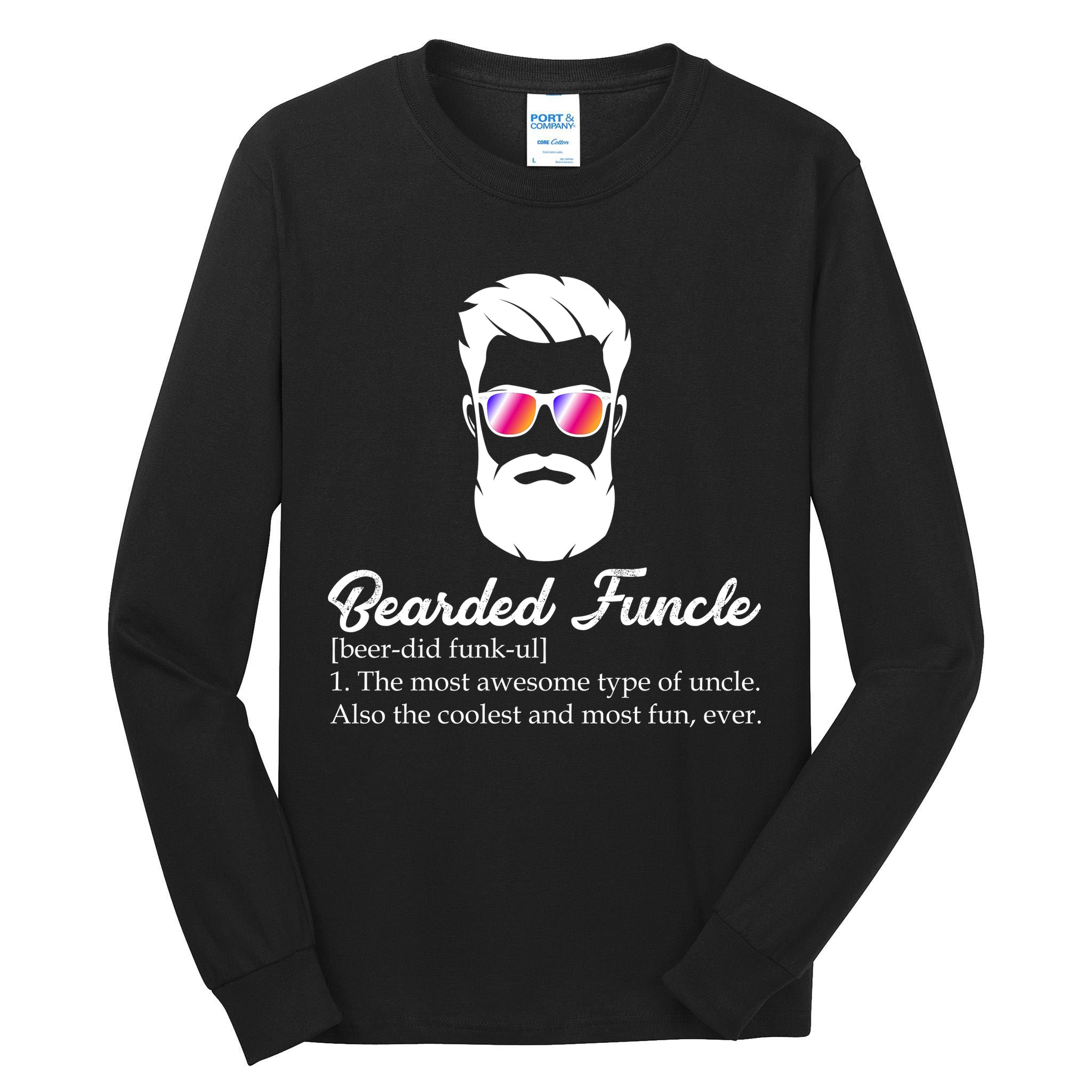 Bearded Funcle Definition Tall Long Sleeve T-Shirt