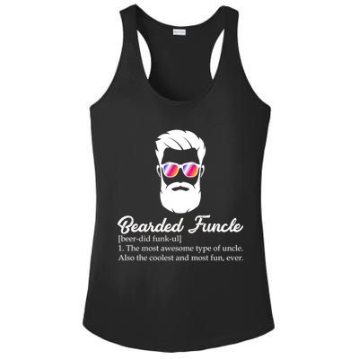 Bearded Funcle Definition Ladies PosiCharge Competitor Racerback Tank