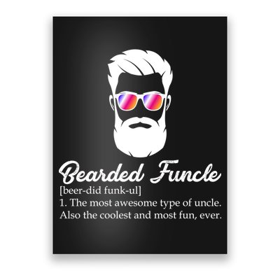 Bearded Funcle Definition Poster
