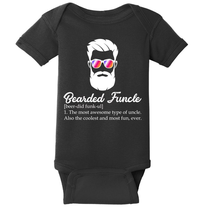 Bearded Funcle Definition Baby Bodysuit