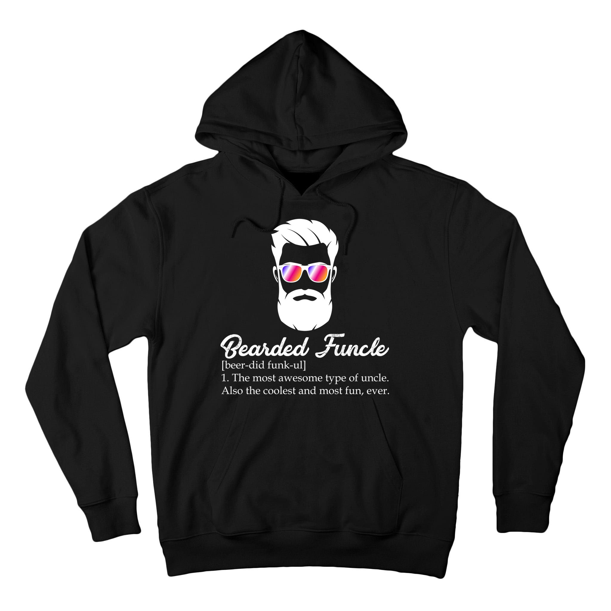 Bearded Funcle Definition Tall Hoodie