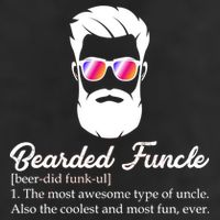 Bearded Funcle Definition Golf Towel