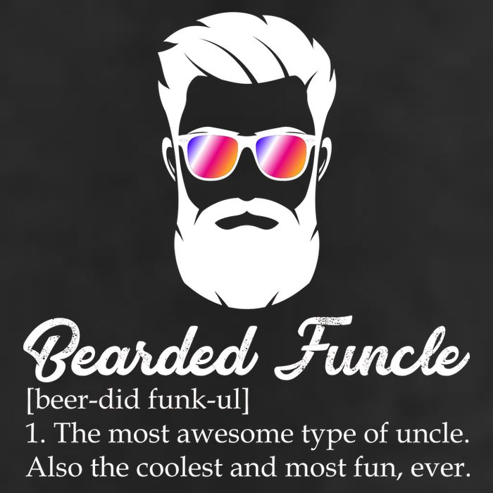 Bearded Funcle Definition Golf Towel