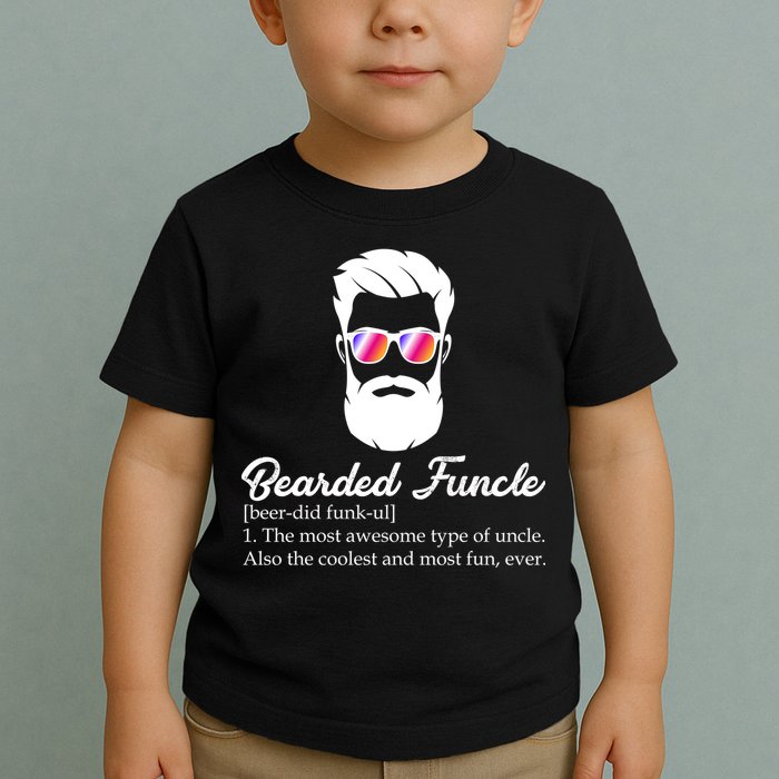Bearded Funcle Definition Toddler T-Shirt