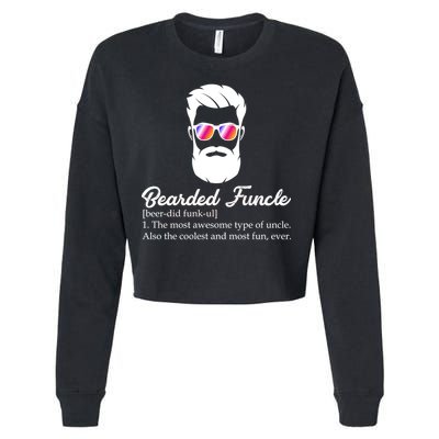 Bearded Funcle Definition Cropped Pullover Crew