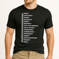 Beardly Manly Beard Growth Chart Performance Shirt