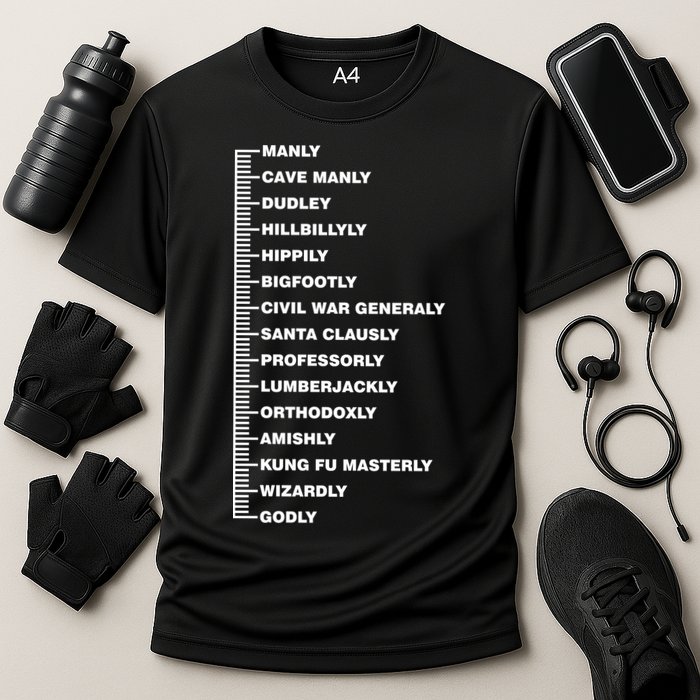 Beardly Manly Beard Growth Chart Performance Shirt