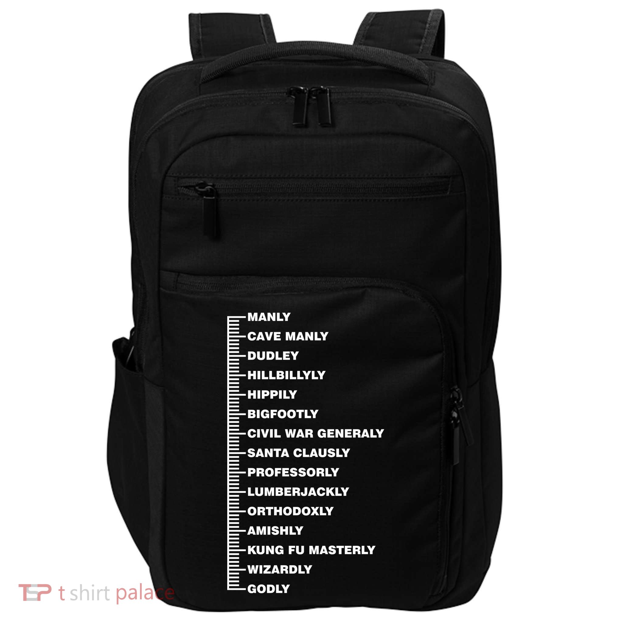 Beardly Manly Beard Growth Chart Impact Tech Backpack