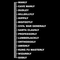 Beardly Manly Beard Growth Chart 16 in Basic Backpack
