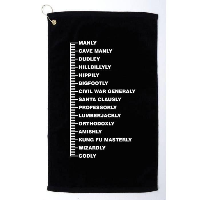 Beardly Manly Beard Growth Chart Golf Towel