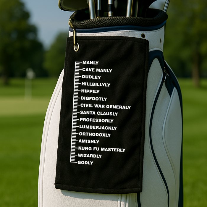 Beardly Manly Beard Growth Chart Golf Towel