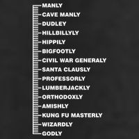 Beardly Manly Beard Growth Chart Golf Towel