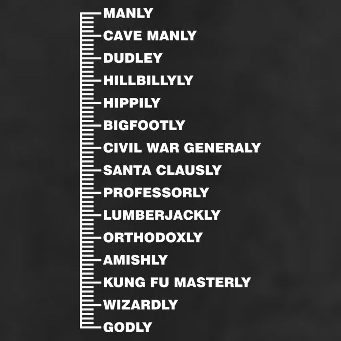Beardly Manly Beard Growth Chart Golf Towel