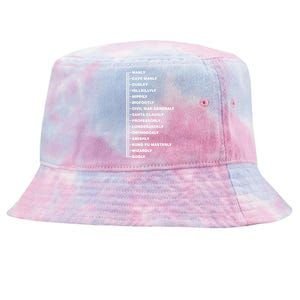 Beardly Manly Beard Growth Chart Tie-Dyed Bucket Hat