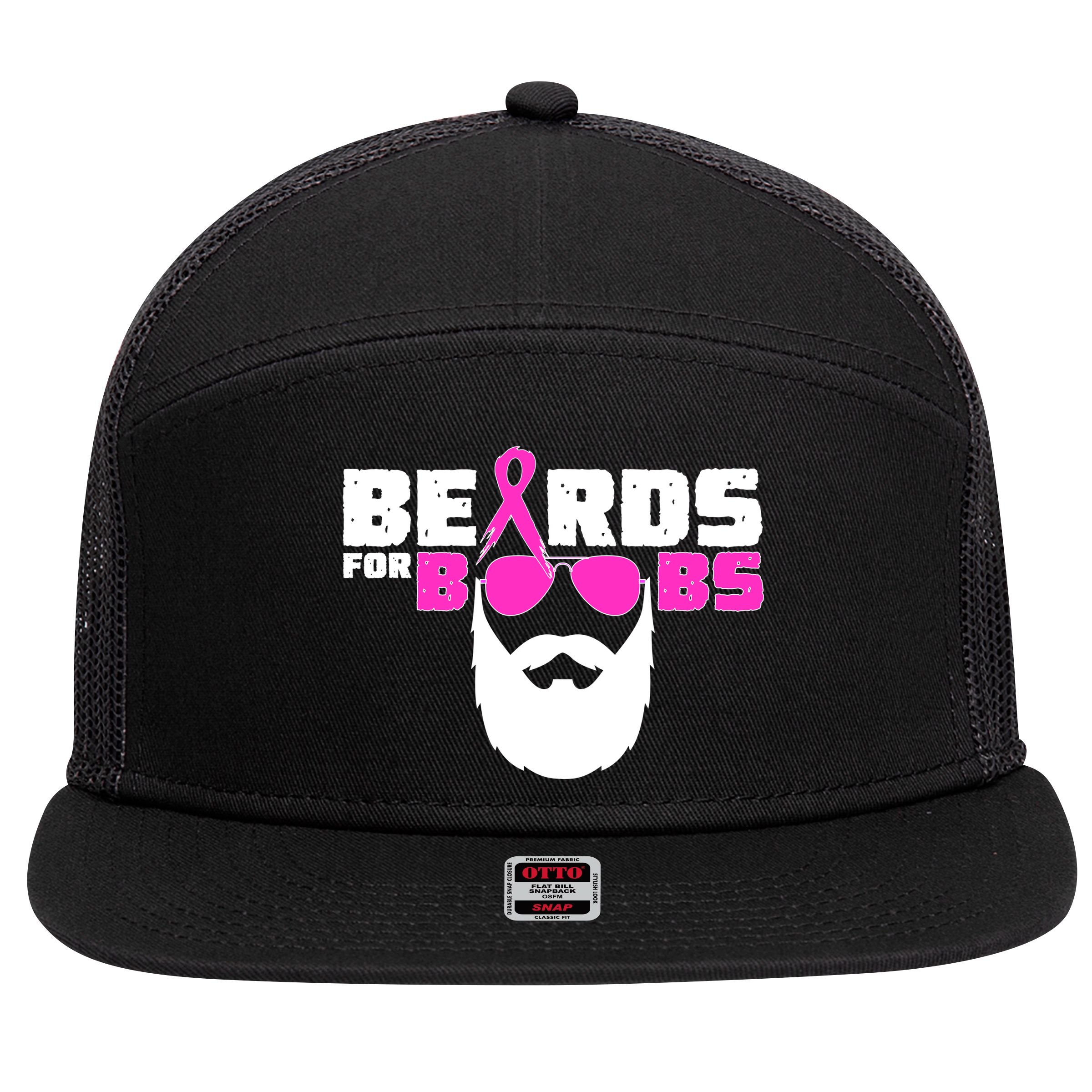 Beards For Boobs 7 Panel Mesh Trucker Snapback Hat
