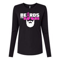 Beards For Boobs Womens Cotton Relaxed Long Sleeve T-Shirt