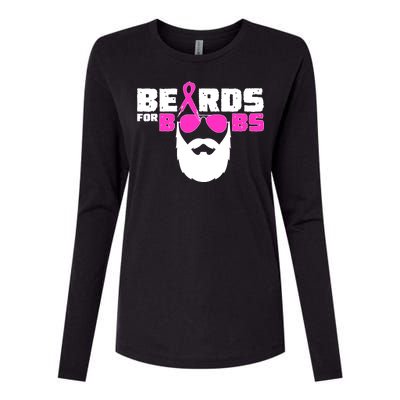 Beards For Boobs Womens Cotton Relaxed Long Sleeve T-Shirt