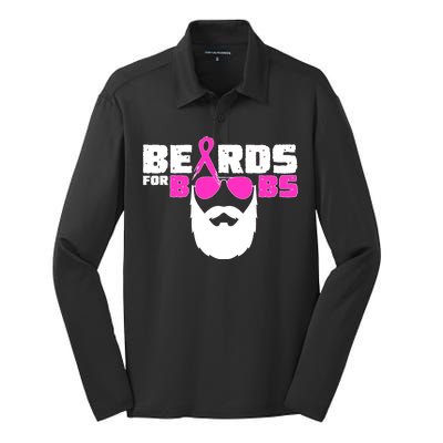 Beards For Boobs Silk Touch Performance Long Sleeve Polo