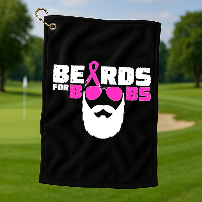 Beards For Boobs Golf Towel