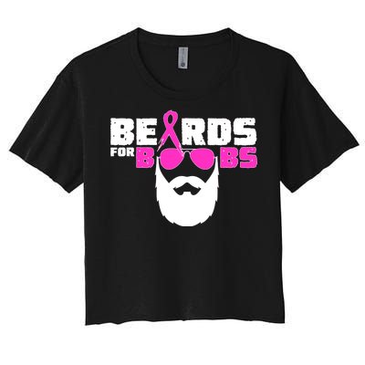 Beards For Boobs Women's Crop Top Tee