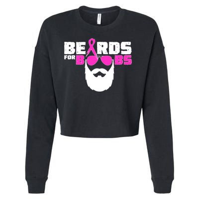 Beards For Boobs Cropped Pullover Crew