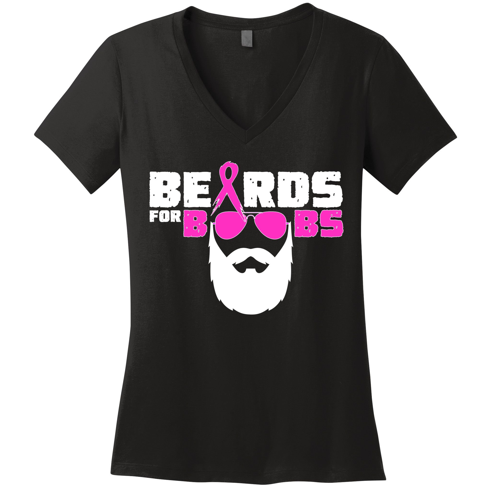 Beards For Boobs Women's V-Neck T-Shirt