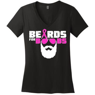 Beards For Boobs Women's V-Neck T-Shirt