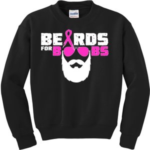 Beards For Boobs Kids Sweatshirt