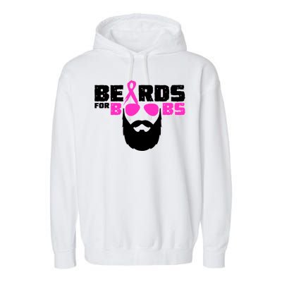 Beards For Boobs Garment-Dyed Fleece Hoodie