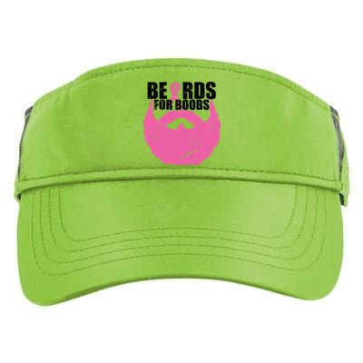 Beards For Boobs Breast Cancer Adult Drive Performance Visor