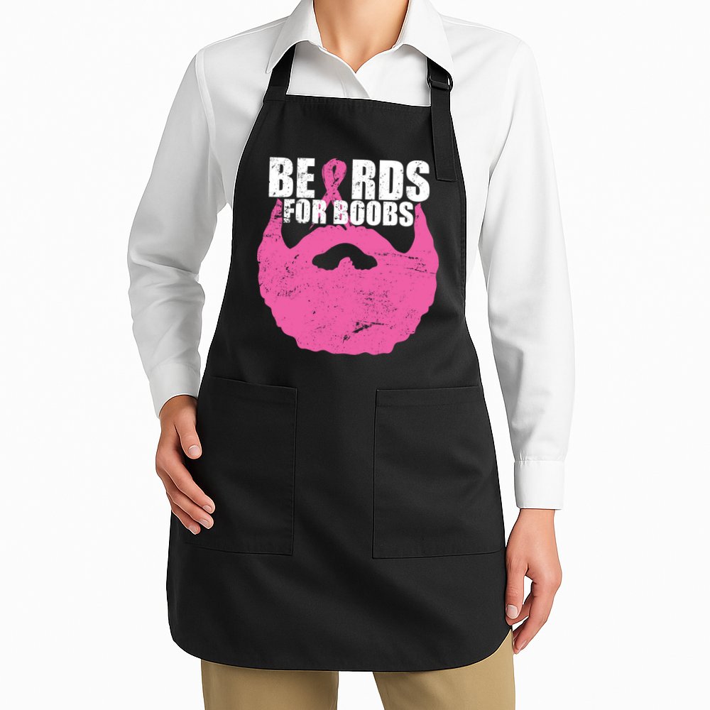 Beards For Boobs Breast Cancer Apron
