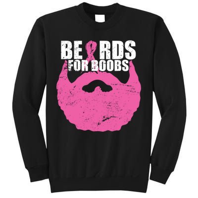 Beards For Boobs Breast Cancer Sweatshirt