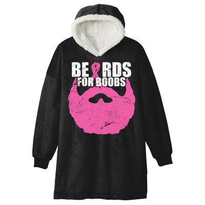 Beards For Boobs Breast Cancer Hooded Wearable Blanket