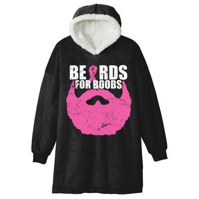 Beards For Boobs Breast Cancer Hooded Wearable Blanket