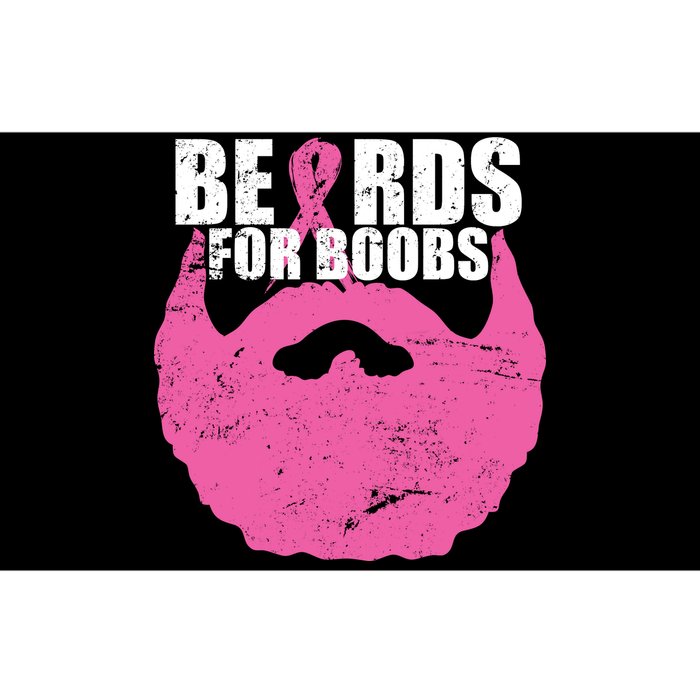 Beards For Boobs Breast Cancer Bumper Sticker