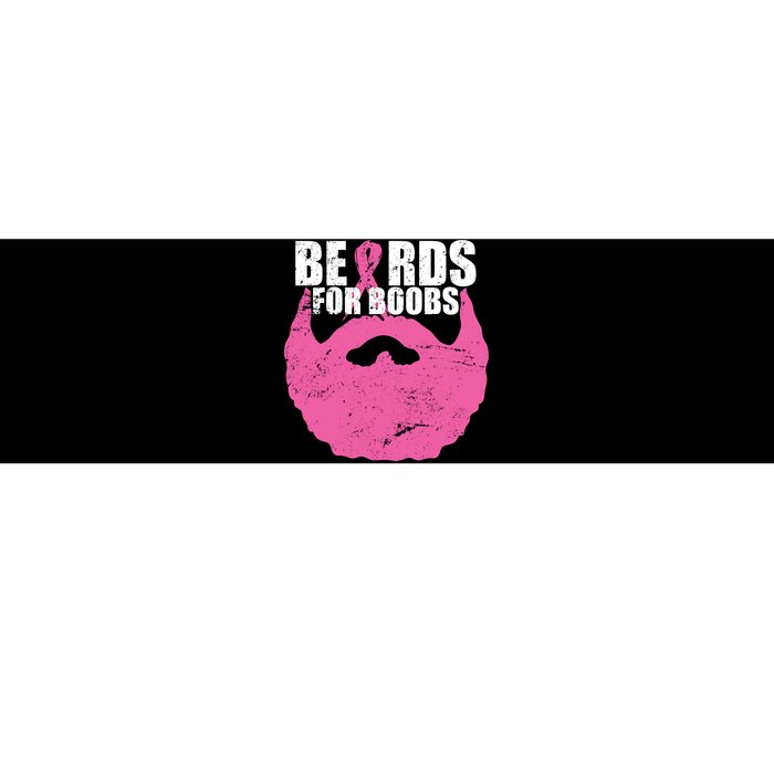 Beards For Boobs Breast Cancer Bumper Sticker