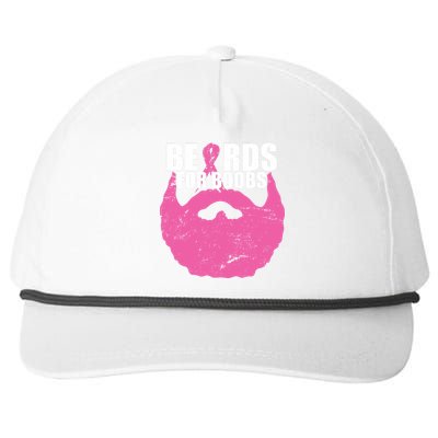 Beards For Boobs Breast Cancer Snapback Five-Panel Rope Hat