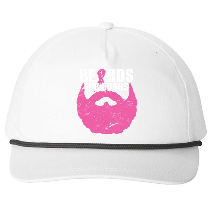 Beards For Boobs Breast Cancer Snapback Five-Panel Rope Hat