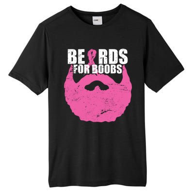 Beards For Boobs Breast Cancer Tall Fusion ChromaSoft Performance T-Shirt