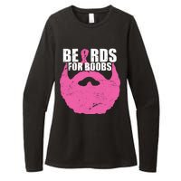 Beards For Boobs Breast Cancer Womens CVC Long Sleeve Shirt