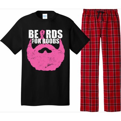 Beards For Boobs Breast Cancer Pajama Set