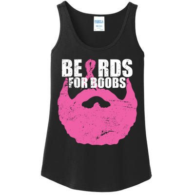 Beards For Boobs Breast Cancer Ladies Essential Tank