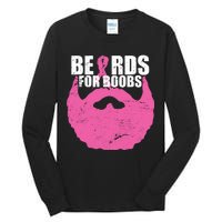 Beards For Boobs Breast Cancer Tall Long Sleeve T-Shirt