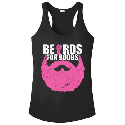 Beards For Boobs Breast Cancer Ladies PosiCharge Competitor Racerback Tank